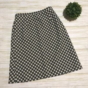 Vintage Vtg Sportempos Wool Skirt Check Checkered Plaid Gingham Size Small‎